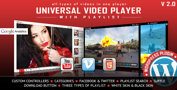 Universal Video Player - WordPress Plugin