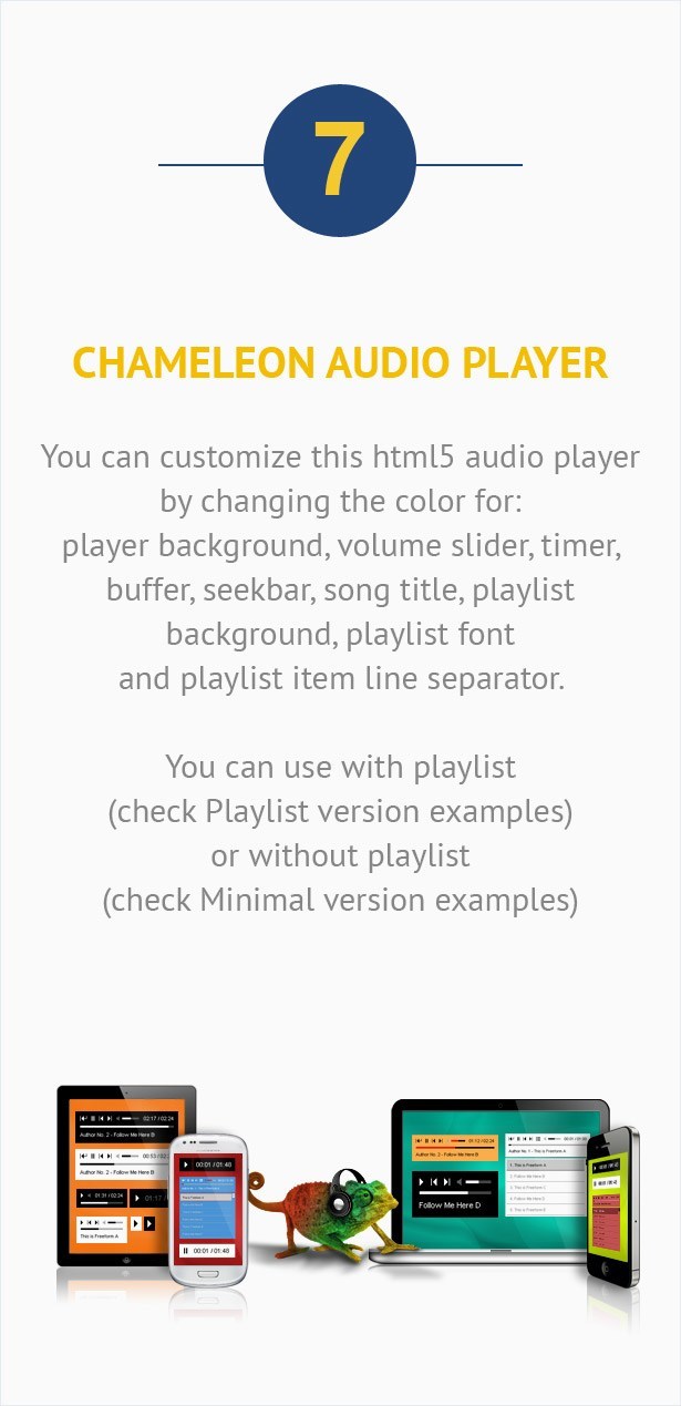 Visual Composer Addon – Chameleon Audio Player